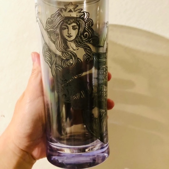 2010 Starbucks Mermaid Siren with Golden Cup Insulated Travel Coffee Mug
